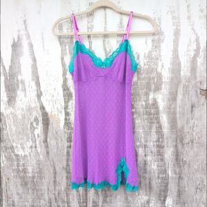 Vintage Candies Y2K Fairy Delicate Lace Slip Dress Women's Medium